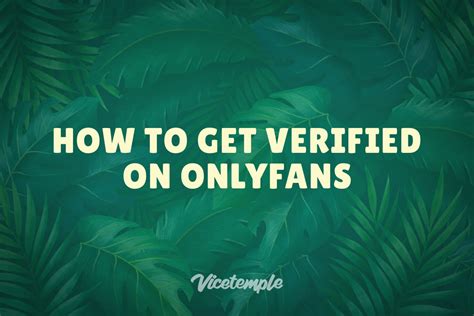 onlyfans verify card|OnlyFans Verification: How to Get Verified On OnlyFans